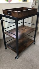 Rustic Brown Drink Trolley