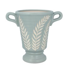 Gisela Graham Duck Egg Laurel Ceramic Decor Urn Ornament Vase