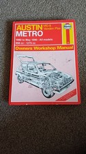 Austin Metro Haynes Owners Workshop Manual 1980-1990 MG Vanden Plas 998cc 1275cc