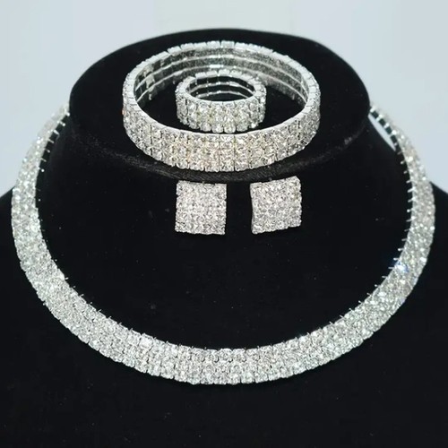 Chic silvery hollowed diamond - silvery,