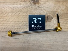 QR Skewer Titanium Axle Carbon Lever Gold Rear 175 mm