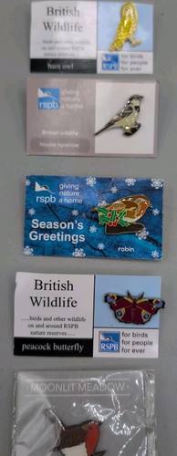 Rspb enamel pin badges owl - pin,
