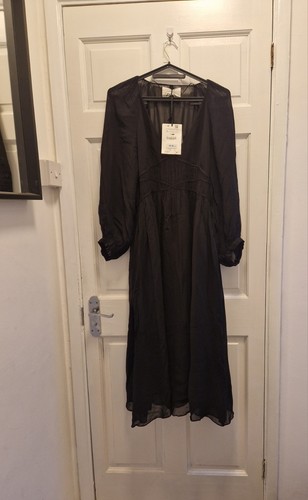 Zara studio black midi - black,