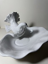 Vintage White Porcelain Bird