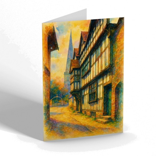 Greeting card church - greeting,