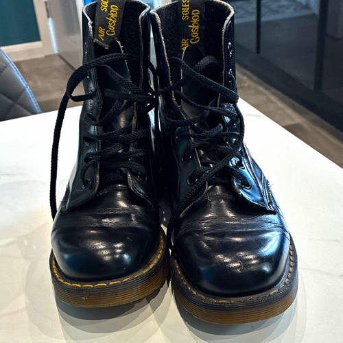 Martens mens black - black, leather