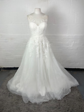 Anna Sorano Ivory Lace 'Nicola' Wedding Dress - Size UK 12/EU 38