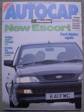 Autocar (9 Sept 1992) Toyota Celica GT, Audi 100 S4, Ford Escort, MG RV8, Esprit