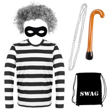 ADULT BURGLAR GRANNY COSTUME