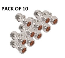 15mm chrome isolation valve - 15mm,