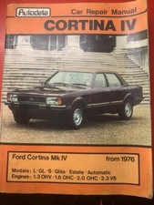 Autodata Car Repair Manual Ford Cortina Mk4 1976 A. Hugh