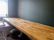 Deluxe Rustic Oak Worktop - Solid Oak Worktop - 3M x 720 x 40mm - square edge