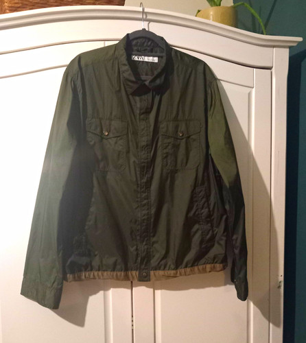 Zara men green short - green,
