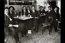 Syrian restaurant,men seated