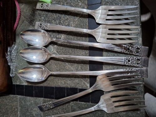 Salad forks ice tea - tea, spoons