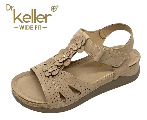 Keller womens beige wide e - dr,