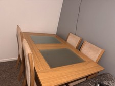 Wooden Dining Table Set with 4