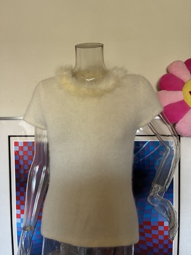 Vintage angora blend ivory - blend,