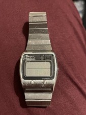 Vintage Seiko M159-5038 Quartz LCD LC Chronograph Watch Battery Cover Missing