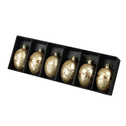 Gold glass hanging - gold, bauble