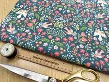 FABRIC REMNANT - Teal Blue