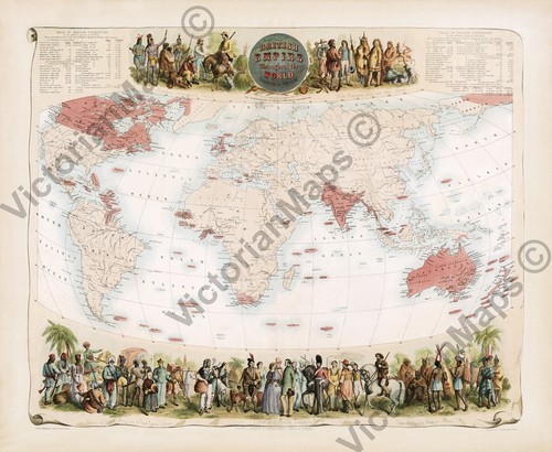 Antique map british - antique,