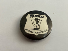 Vintage Madness Pin Badge Rare!!