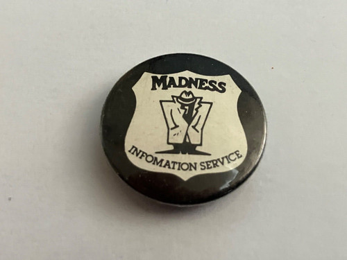 Vintage madness pin badge - vintage,