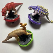 PD150 RARE Sega Playmates Dinosaur King Toys Spinning Attack Wheels 3pcs