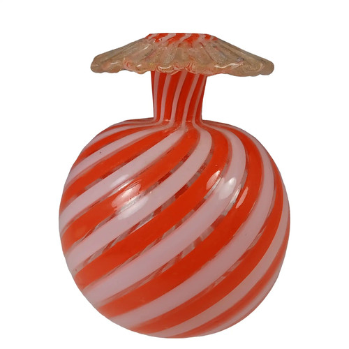 Murano venetian orange white - murano,