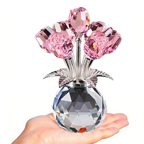Crystal rose flower - crystal,