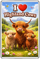 Highland Cow Fridge Magnet