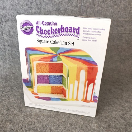 Wilton checkerboard cake - wilton,