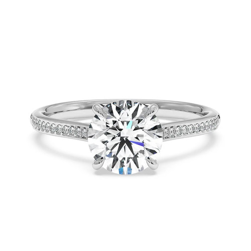 Platinum carat round lab - 1.00-carat,