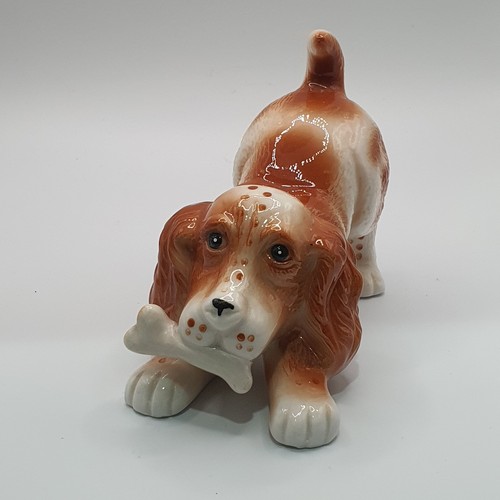 Vintage ceramic figurine dog - vintage,