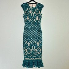 💚 Next Teal Lace Midi Dress