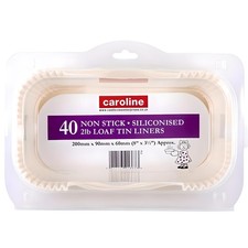 Caroline Loaf Tin Liners 2lb Pack of 24 Non Stick Baking Paper Cake Bread Mold