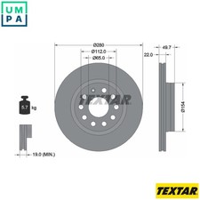 2x BRAKE DISC 92120705 FOR
