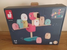 JANOD FLAMINGO BALANCING GAME WOODEN TOY GREAT GIFT ZIGOLOS SUITABLE 3-6 MONTHS