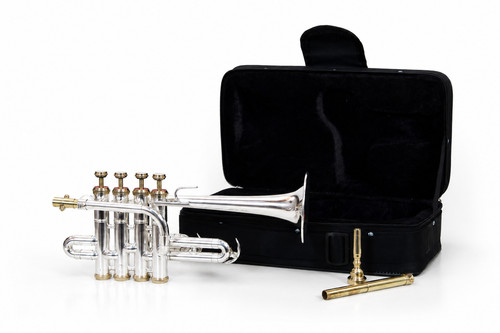 Silver piccolo trumpet - bb/a,