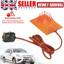 220vCar Engine Oil Pan Sump Tank Heater Electric Heating Pad Winter Tool UK Plug