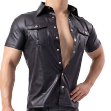 Mens Wetlook PVC Leather