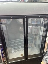 Tefcold Display Fridge Drinks Chiller Double 2 Door Commercial. MINT CONDITION