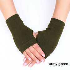1 Pair Fingerless Arm Warm Winter Gloves Hand Long Warmer Mittens!