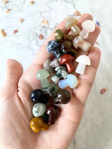 5pcs mushroom natural crystal - 5pcs,