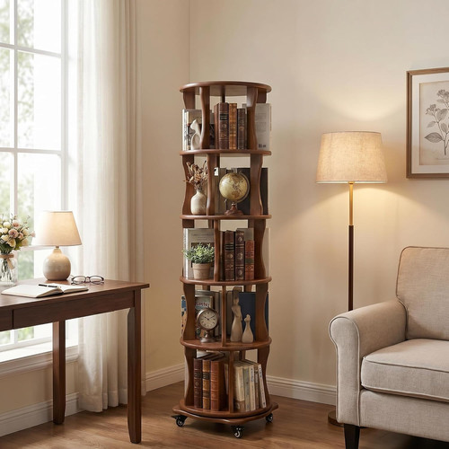 Tier rotating solid wood - 5-tier,
