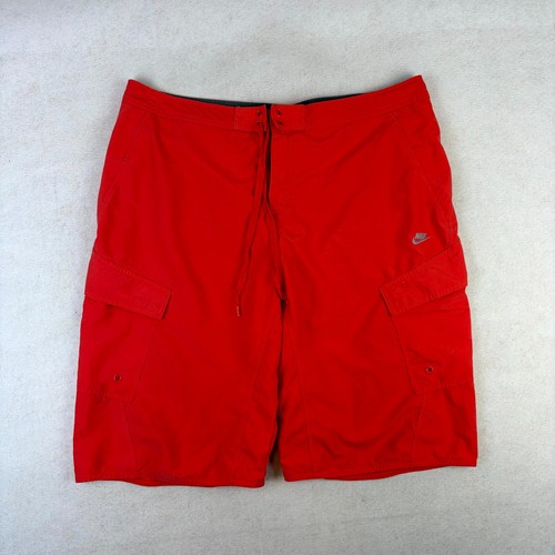 Nike swim trunks - nike, red