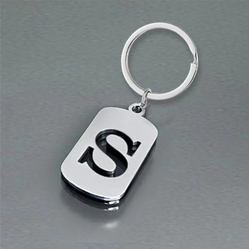 Letter keychain stainless - 26,