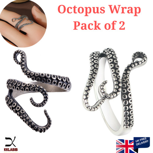 Octopus tentacle finger ring - tentacle,