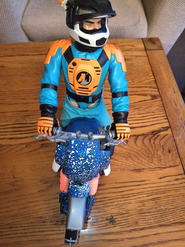 Vintage action man polar - man, bike